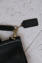 Load image into Gallery viewer, Vintage Coach Purse 1980s Black Leather Willis Cross Body Satchel Bag