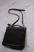 Load image into Gallery viewer, Vintage Coach Purse 1980s Black Leather Willis Cross Body Satchel Bag