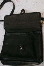 Load image into Gallery viewer, Vintage Coach Purse 1980s Black Leather Willis Cross Body Satchel Bag