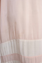 Load image into Gallery viewer, 1920s Antique Dress Striped Silk Pink S