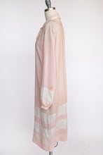 Load image into Gallery viewer, 1920s Antique Dress Striped Silk Pink S