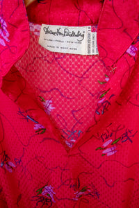 1980s Dress DVF Diane Von Furstenberg Printed Casual M