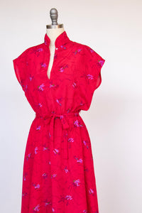 1980s Dress DVF Diane Von Furstenberg Printed Casual M