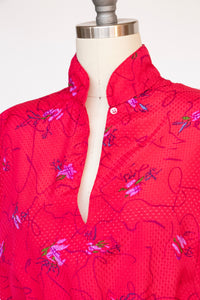 1980s Dress DVF Diane Von Furstenberg Printed Casual M