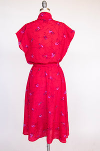 1980s Dress DVF Diane Von Furstenberg Printed Casual M