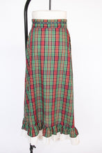 Load image into Gallery viewer, Vintage Gunne Sax Maxi Skirt 1970s Cotton Plaid M