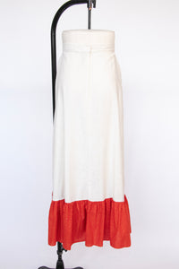 Vintage Gunne Sax Maxi Skirt 1970s Cotton M