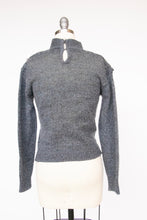 Load image into Gallery viewer, 1980s Sweater Rabbit Trimmed Cropped Knit S