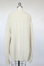 Load image into Gallery viewer, 1970s Wool Fisherman Sweater Hand Knit L