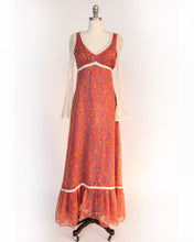 Load image into Gallery viewer, Vintage Gunne Sax Dress Black Label Lace Maxi Gown XS