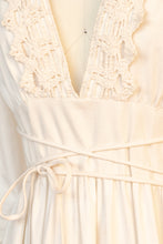 Load image into Gallery viewer, Vintage 1970s Gunne Sax Dress Maxi Coton Lace sz 11