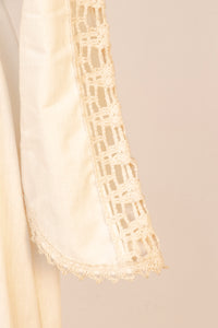 Vintage 1970s Gunne Sax Dress Maxi Coton Lace sz 11