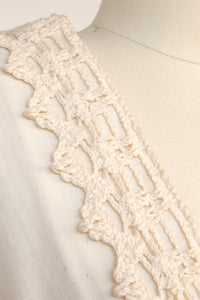 Vintage 1970s Gunne Sax Dress Maxi Coton Lace sz 11