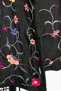 1920s Chinese Embroidered Floral Jacket Deco