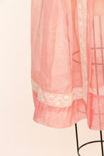 Load image into Gallery viewer, 1920s Dress Sheer Organza Pink XS / S