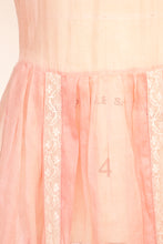 Load image into Gallery viewer, 1920s Dress Sheer Organza Pink XS / S