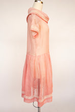 Load image into Gallery viewer, 1920s Dress Sheer Organza Pink XS / S