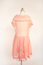 Load image into Gallery viewer, 1920s Dress Sheer Organza Pink XS / S