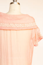 Load image into Gallery viewer, 1920s Dress Sheer Organza Pink XS / S