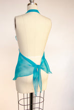 Load image into Gallery viewer, 1970s Tie Top Sheer Chiffon Cropped Halter Overlay