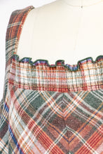 Load image into Gallery viewer, 1970s Jumper Dress Plaid Chevron Shift M