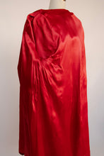 Load image into Gallery viewer, 1950s Velvet Swing Coat Red Jacket L / M