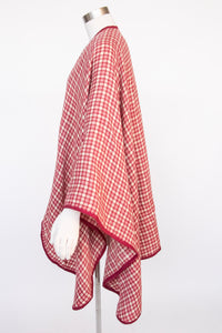 1980sWool Woven Ponacho Cape Coat