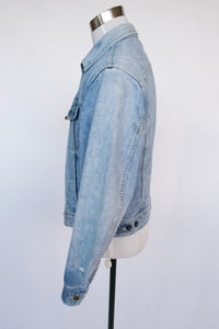 1970s Denim Jacket Lee Rider Blue Cotton M