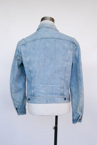 1970s Denim Jacket Lee Rider Blue Cotton M