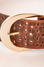 Load image into Gallery viewer, Y2K Belt Anne Klein Wide Leather Waist Cinch