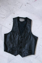 Load image into Gallery viewer, 1970s Leather Vest Top Harley Davidson M/S