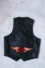 Load image into Gallery viewer, 1970s Leather Vest Top Harley Davidson M/S