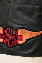 Load image into Gallery viewer, 1970s Leather Vest Top Harley Davidson M/S