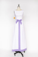 Load image into Gallery viewer, 1960s Maxi Gown Deadstock Linen Dress Sleeveless Mod XS