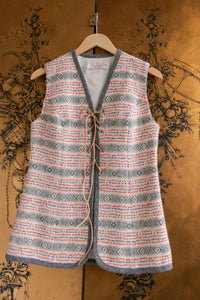 1970s Young Pendleton Wool Vest Long Waistcoat M