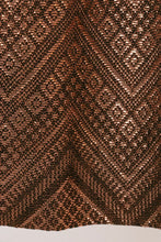 Load image into Gallery viewer, 1950s Full Skirt Cotton Hand Woven Metallic Copper XS