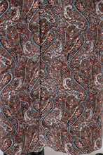 Load image into Gallery viewer, 1970s Velvet Maxi Full Skirt Printed Paisley S