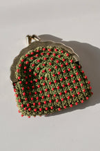 Load image into Gallery viewer, 1940s Small Pouch Bag Beaded Crochet Coin Purse