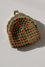 Load image into Gallery viewer, 1940s Small Pouch Bag Beaded Crochet Coin Purse