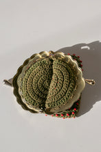 Load image into Gallery viewer, 1940s Small Pouch Bag Beaded Crochet Coin Purse