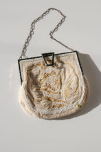 Load image into Gallery viewer, Antique 1920s Purse Beaded Velvet Sterling Inlay Deco