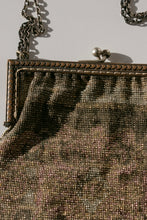 Load image into Gallery viewer, Antique Purse 1920s Beaded Fringe Clutch Bag Deco Silver