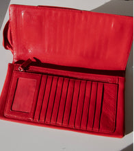 Load image into Gallery viewer, Y2K Envelope Clutch Purse Red Patent Leather Nordstrom