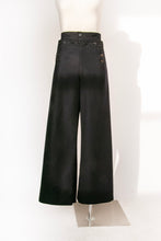 Load image into Gallery viewer, 1950s Sailor Pants Wool High Waist Wide Leg