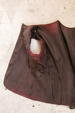 Load image into Gallery viewer, 1960s Leather Vest Tunic Top Brown S