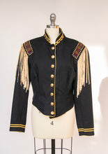 Load image into Gallery viewer, Y2K Western Jacket Wool Beaded Fringe Double D