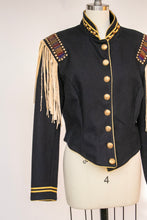 Load image into Gallery viewer, Y2K Western Jacket Wool Beaded Fringe Double D