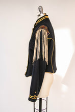 Load image into Gallery viewer, Y2K Western Jacket Wool Beaded Fringe Double D