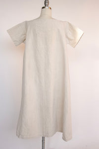 Antique Edwardian Nightgown Cotton 1910s Dress L