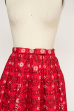 Load image into Gallery viewer, 1950s Lanz Full Skirt Cotton Printed XS